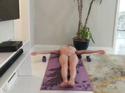 VieraMayXXX - Yoga - Working Out Topless in a Thong 2019-10-13