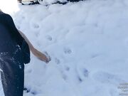 VieraMayXXX - Bikini Snow Angel And Walking Barefoot 2019-12-19