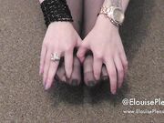 Elouise Please - Black Patent High Heeled Shoe Tease