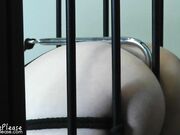 Elouise Please - Anal Hooked Caged Violet Wand Amp Dildo