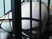 Elouise Please - Anal Hooked Caged Violet Wand Amp Dildo