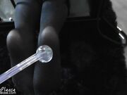 Elouise Please - Anal Hooked Caged Violet Wand Amp Dildo