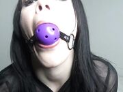 NoelleEastonXXX - Bondage Pantyhose Ballgag Drooling
