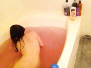 NoelleEastonXXX - Colorful Bubble Bath Tease And Cum