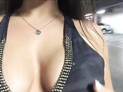 Emanuelly Raquel - Showing Boobs On Shopping Center Park