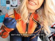 Emanuelly Raquel - Captain Marvel JOI Creampie In Pussy