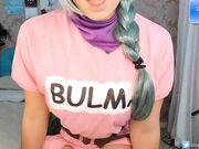Emanuelly Raquel - Cosplay Bulma Anal Bad Dragon Creampie