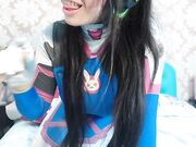 Emanuelly Raquel - Dva Costume Cosplay Sucking And Fucking