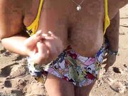 Emanuelly Raquel - JOI On The Beach Public Nudity Voyeur