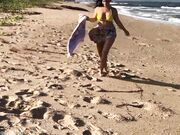 Emanuelly Raquel - JOI On The Beach Public Nudity Voyeur