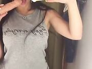 Emanuelly Raquel - Masturbating At Shopping Center Shop