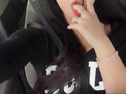 Emanuelly Raquel - Masturbating In The Car