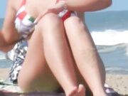 Emanuelly Raquel - Masturbating On Public Beach