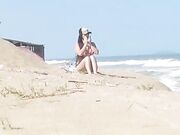 Emanuelly Raquel - Masturbating On Public Beach