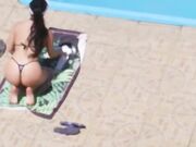 Emanuelly Raquel - Masturbating On Swimming Pool