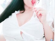 Emanuelly Raquel - Naughty College Girl In Bath Big Dildo