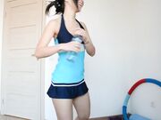 AsianDreamX - Pee Desperation Measuring Cup Swimsuit