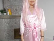 AsianDreamX - Satin Dream Glovesdresspanty Show Off