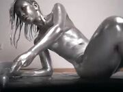 AsianDreamX - Silver Paint Asian Girl Masturbating