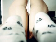ABDoll - Close Up Playing With My Socks And Cock