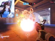 BuniBun - Dva Gets Huge Anal Creampie And Twerks