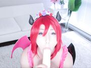 BuniBun - Maki Cosplay Creampie Facial For Audience