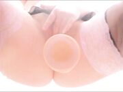 bunibun pov see through chair dildo fuck