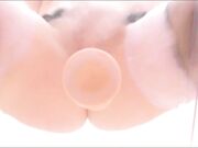 bunibun pov see through chair dildo fuck