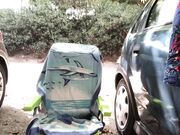 Ivy Roses - Cummin In Chair Next To Busy Road