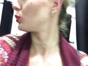 Ivy Roses - Fitting Room Cum With Open Curtains