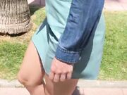 Ivy Roses - Flashing In City High Heels Leather Skir