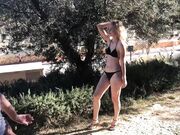 Ivy Roses - Pantsing 17 Black Bikini And High Heels