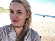 Ivy Roses - Public Beach Creamy Cum Naked