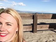 Ivy Roses - Public Beach Creamy Cum Naked