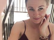 Ivy Roses - Riding My Dildo In The Staircase