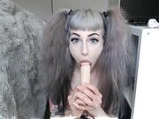 Elle Kat - Dildo Sucking And Gagging