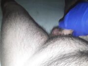 Me having a latex wank