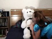 A Girl And Her Teddy Bear