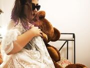 Clarissa White - Fatty Dry-Humping Her Teddy Bear