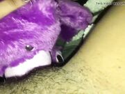 Cumming On Her Teddy