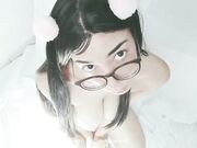 Dreamer Mei - Young Slut Putting Her Teddy Bear Between Her Enormous Boobs