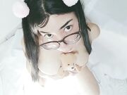 Dreamer Mei - Young Slut Putting Her Teddy Bear Between Her Enormous Boobs