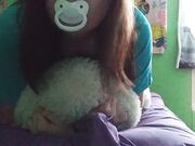 Goddessboo - Little Has Moaning Orgasm While Grinding On Teddy