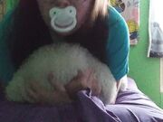 Goddessboo - Little Has Moaning Orgasm While Grinding On Teddy