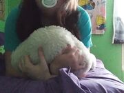 Goddessboo - Little Has Moaning Orgasm While Grinding On Teddy