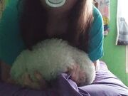 Goddessboo - Little Has Moaning Orgasm While Grinding On Teddy