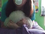 Goddessboo - Little Has Moaning Orgasm While Grinding On Teddy