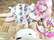 Lana Rain - POV Goth Loli Sucks And Rides Her Teddy