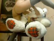 Pretty Young With Her Old Bear