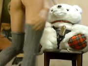 Pretty Young With Her Old Bear